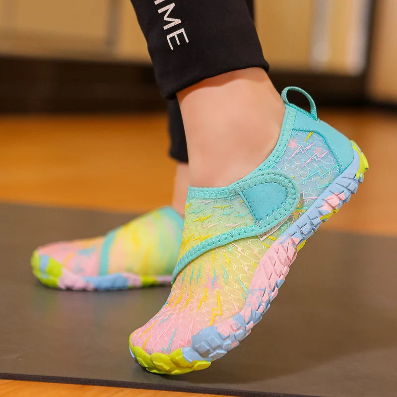 Kids Barefoot Beach Shoes Adults Aqua Shoes Gym Outdoor Training Footwear Unisex Quick-Drying Breathable Sneakers Size 27-36