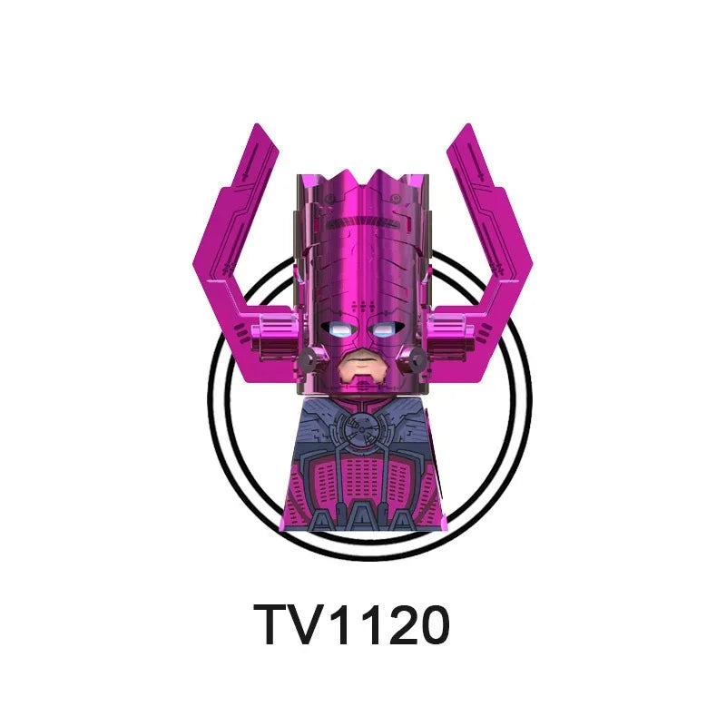 Blind Box Mini Building Blocks TV6205 Figures Big Goblin Spiderman Iron Man Venom Captain Hawk Deadpool Armor Christmas Gift Toy