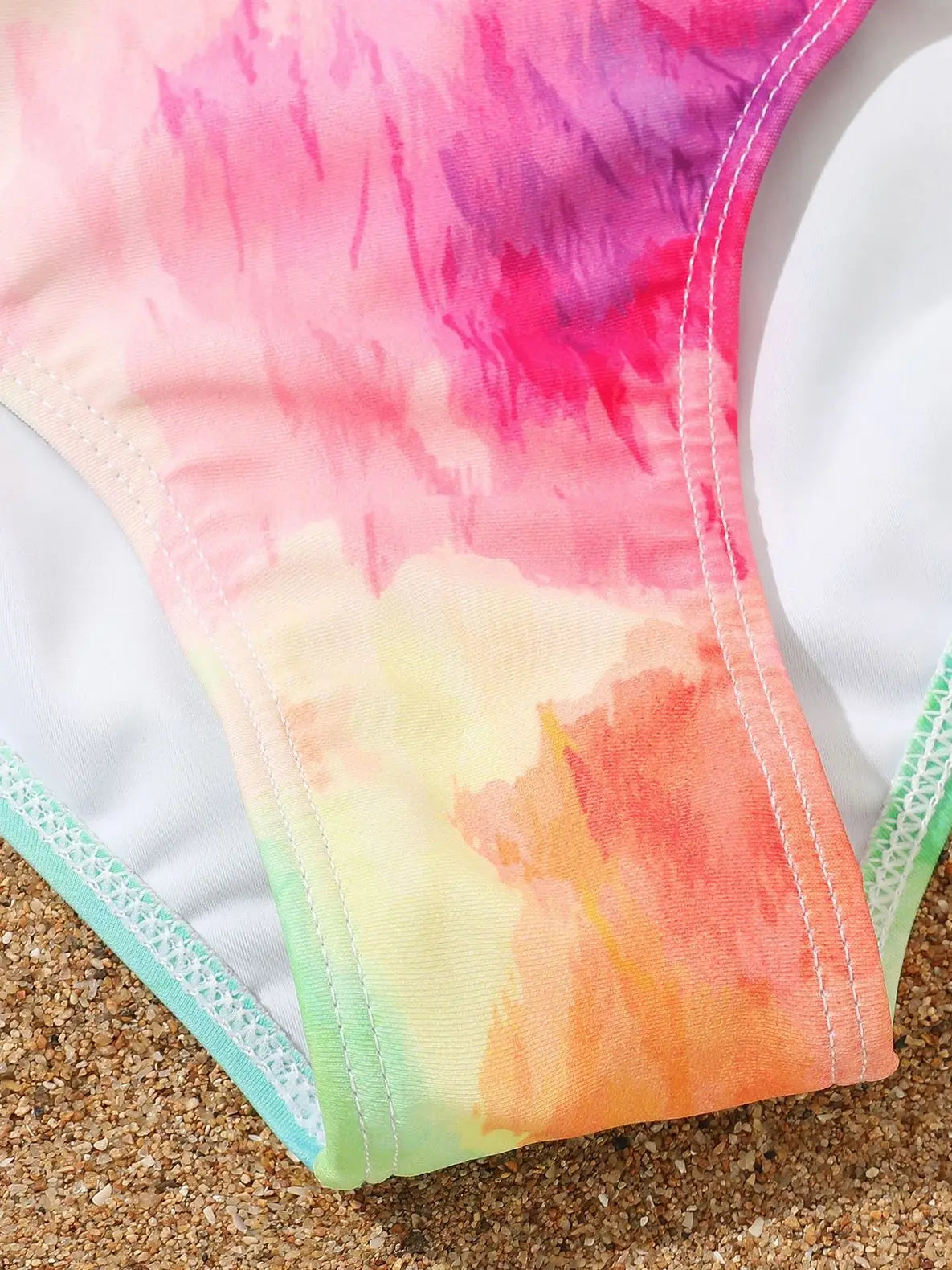 4 Pieces Bikinis Set Top & Skirt 2026 Girls Swimsuit Kids Swimwear Female Children Bathers Bathing Swimming Swim Suit Beachwear