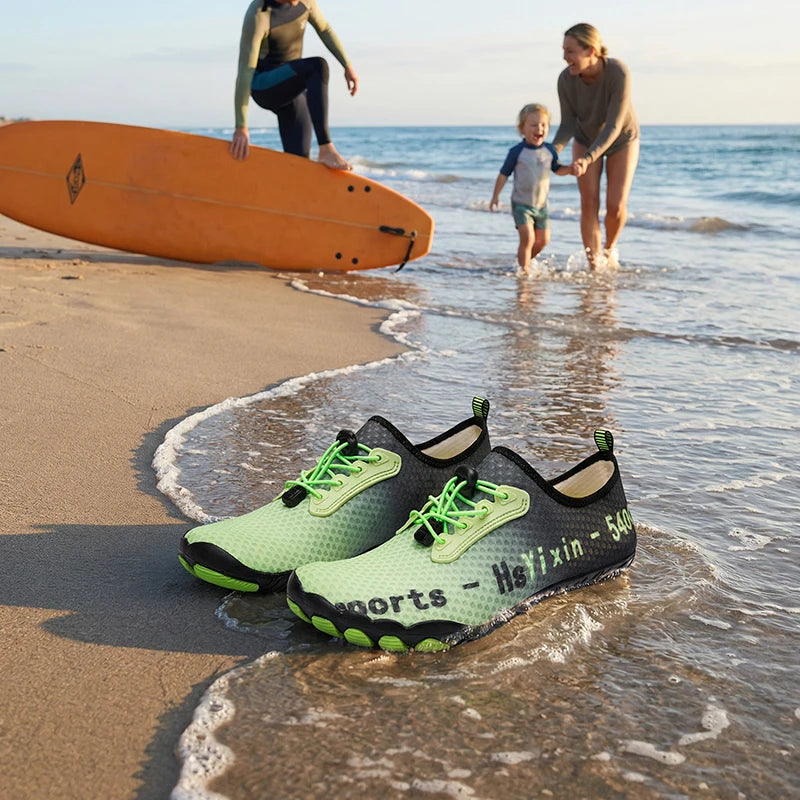 Children's Anti-cut Anti-slip Wear-resistant Rubber-soled Wading Shoes Beach Sandals Quick-drying Pool Shoes Outdoor Water Playi