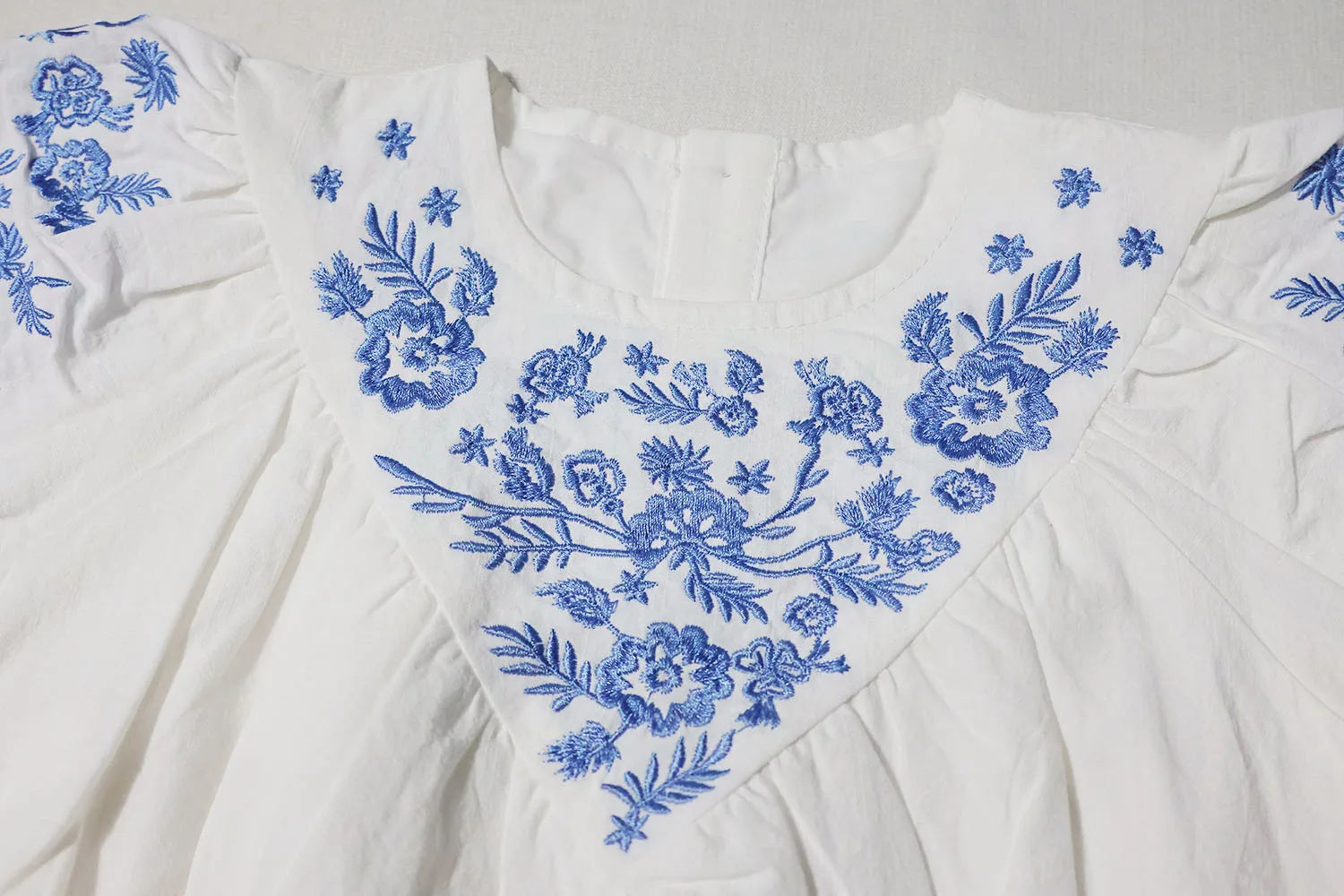 AP Cobalt Embroidery Collection Not Transparent 2025SS Girls Dress Sister Brother Matching Clothing Set Baby Romper Knit Polo