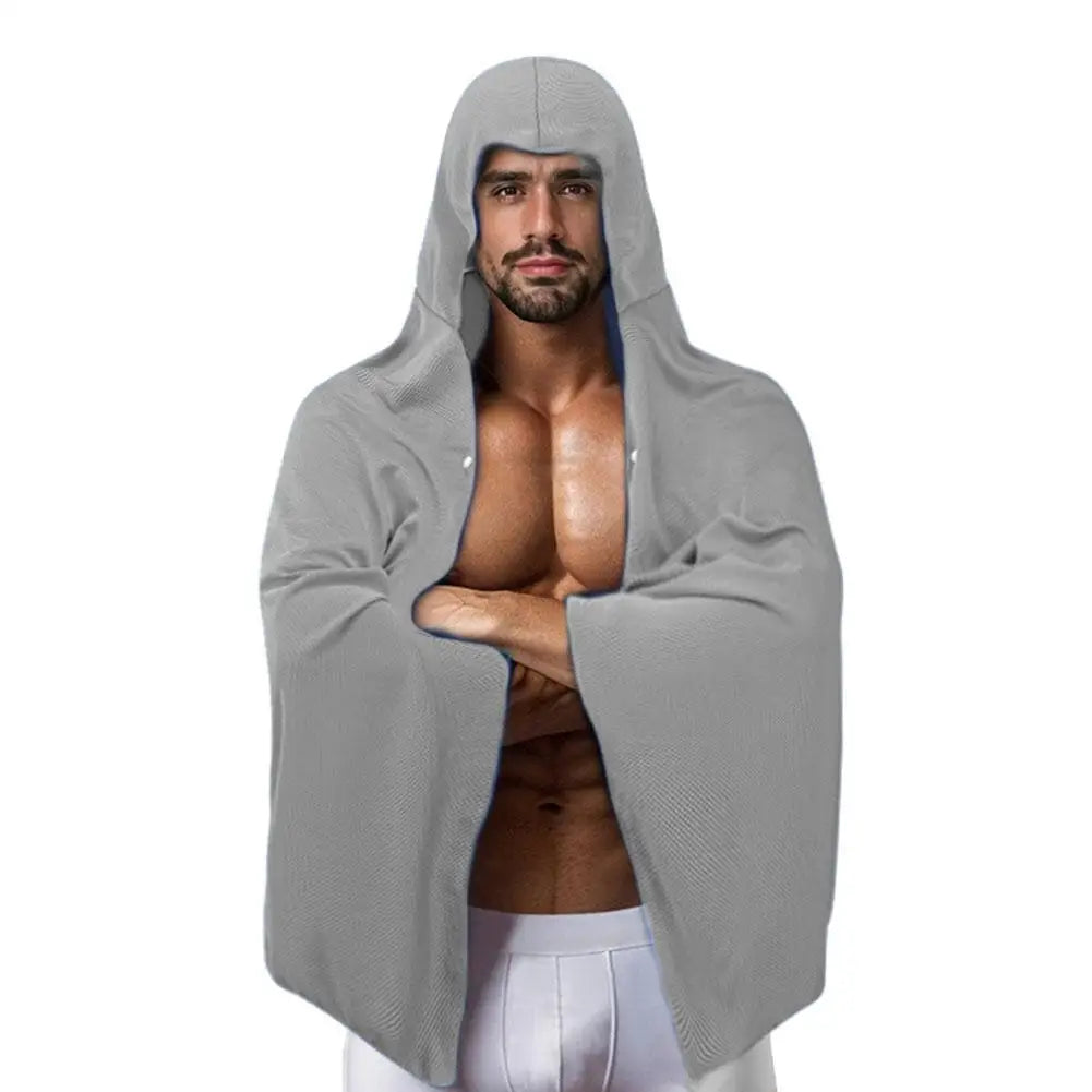 Cooling Hooded Towel Poncho UV Protection Sun Shield for Swimming Beach Pool Outdoor Sports Wipe Sweating Towel