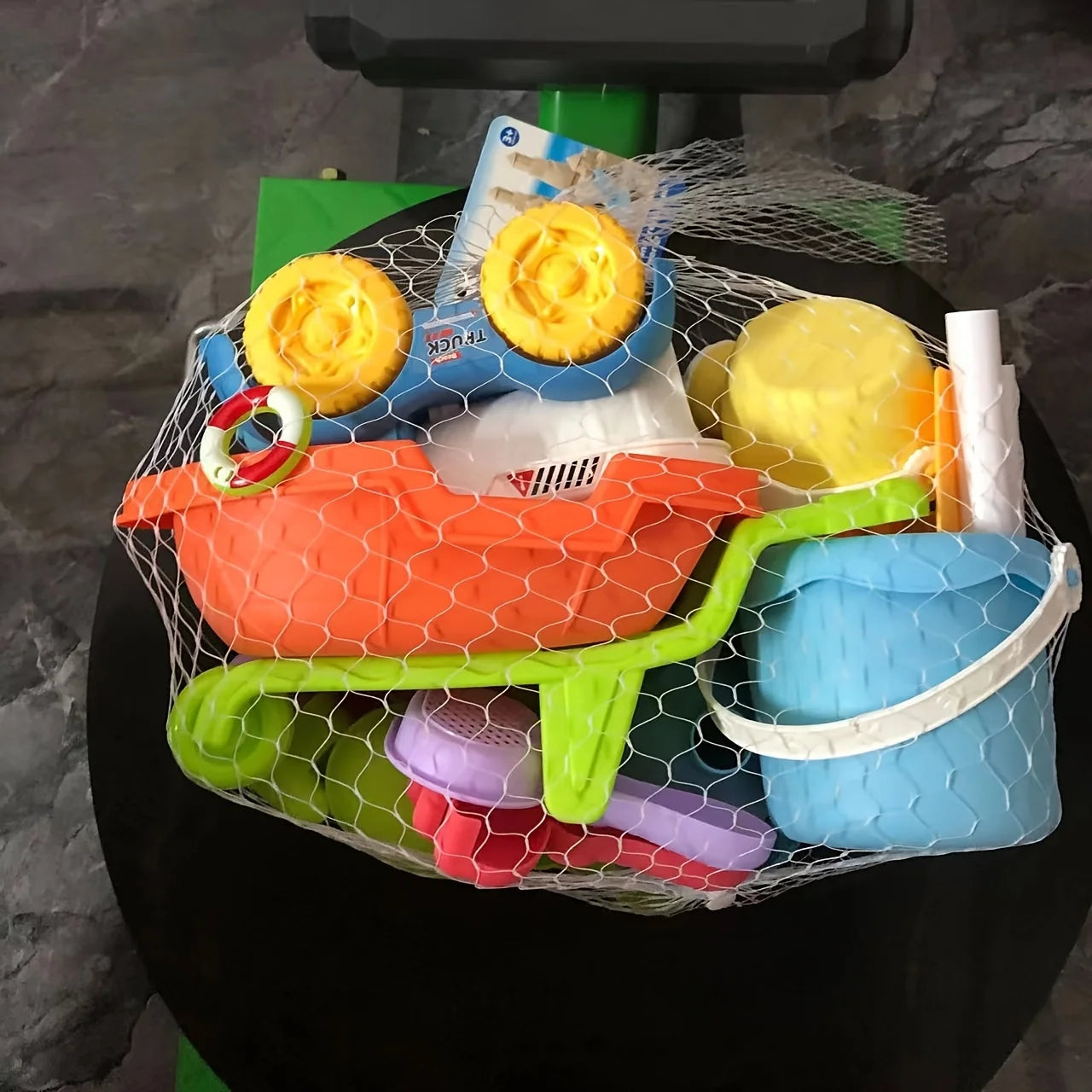 Beach Toys for Kids Sand Toys Set with Sand Bucket Shovel Rake for Beach Sandbox Toys Summer Outdoor Gift Kit for Boys Girls