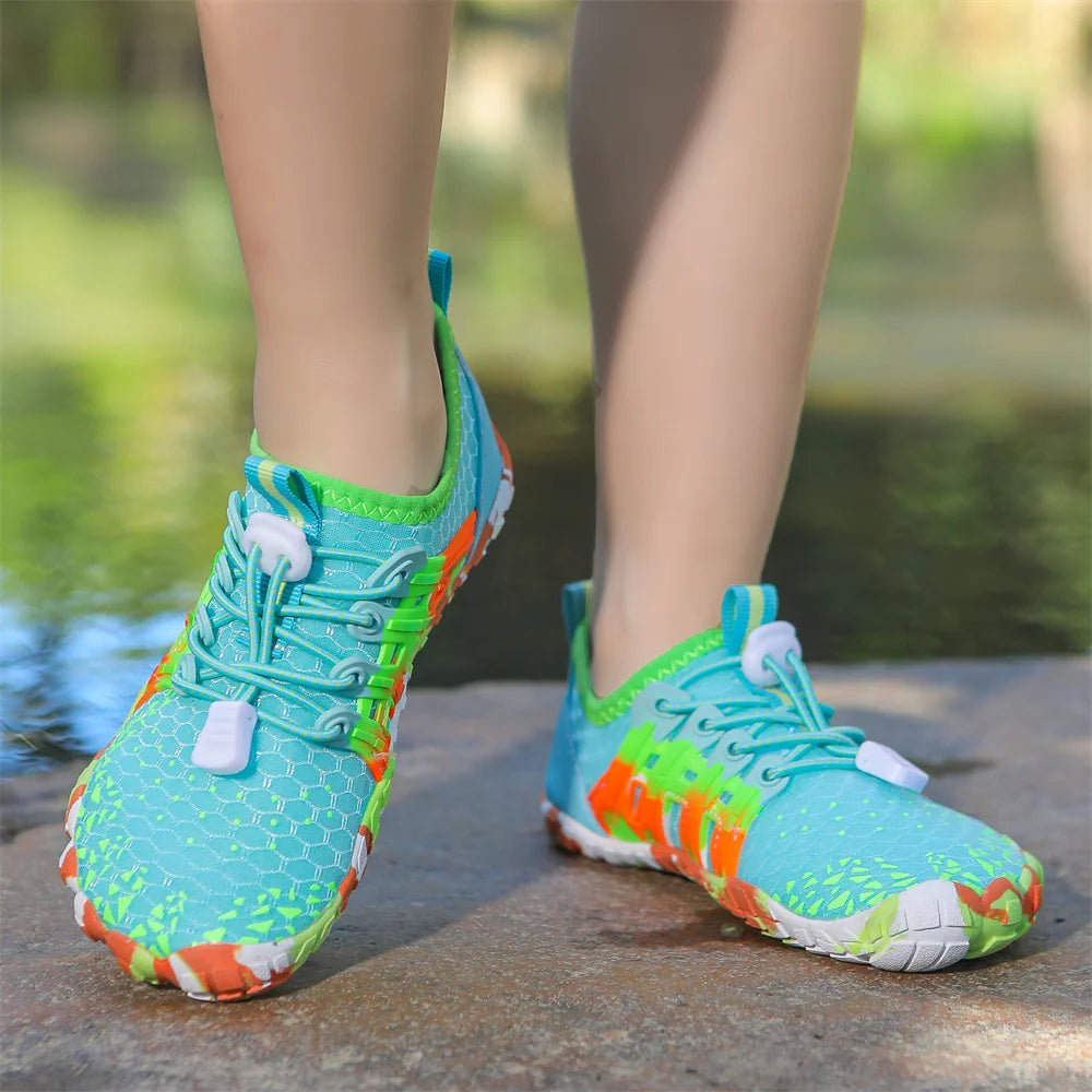 Children Outdoor Water Shoes Barefoot Aqua Five Fingers Sock Swimming Breathable Hiking Wading Beach Outdoor Upstream Sneakers