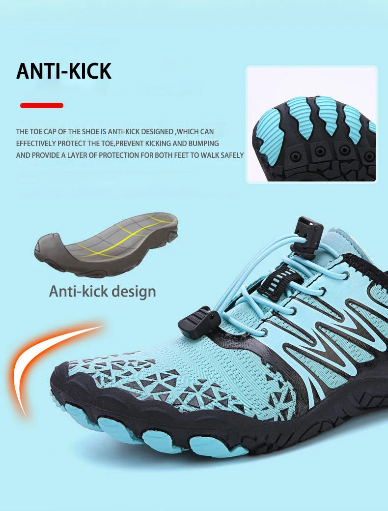 EOCENE Men Women Barefoot Outdoor Sports Aqua Shoes Quick-dry Beach Swimming Fitness Wading Hiking Cycling Water Sneakers Shoes