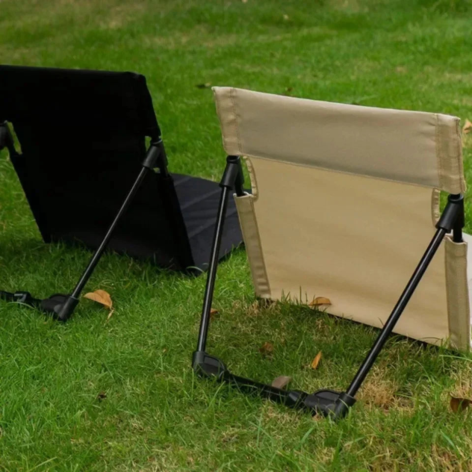 Portable Folding Beach Chair for Camping, Fishing & Garden Use - Lightweight Outdoor Lounge Chair with Backrest