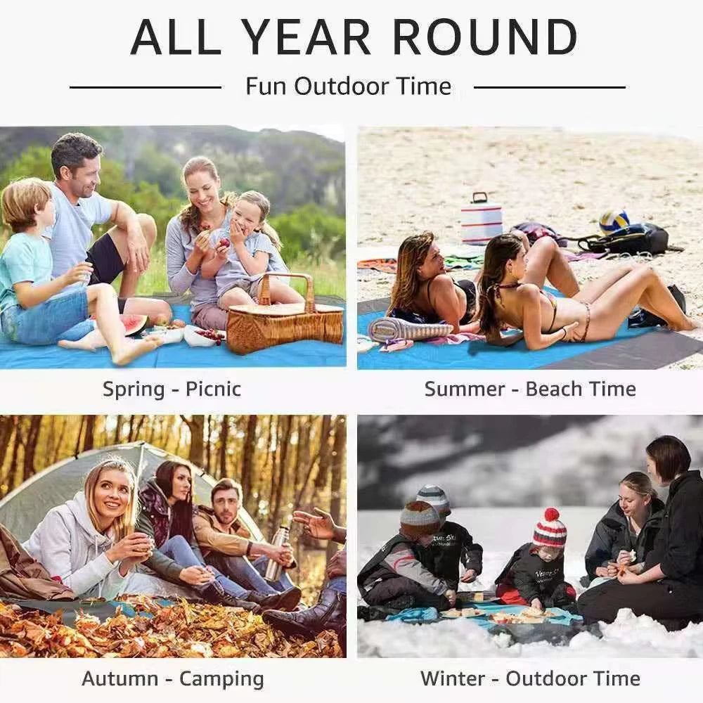 Beach Blanket Super Large 79 x 83 Inch Sandproof Waterproof Soft Comfortable Material Light Weight Portable for Beach Outdoor