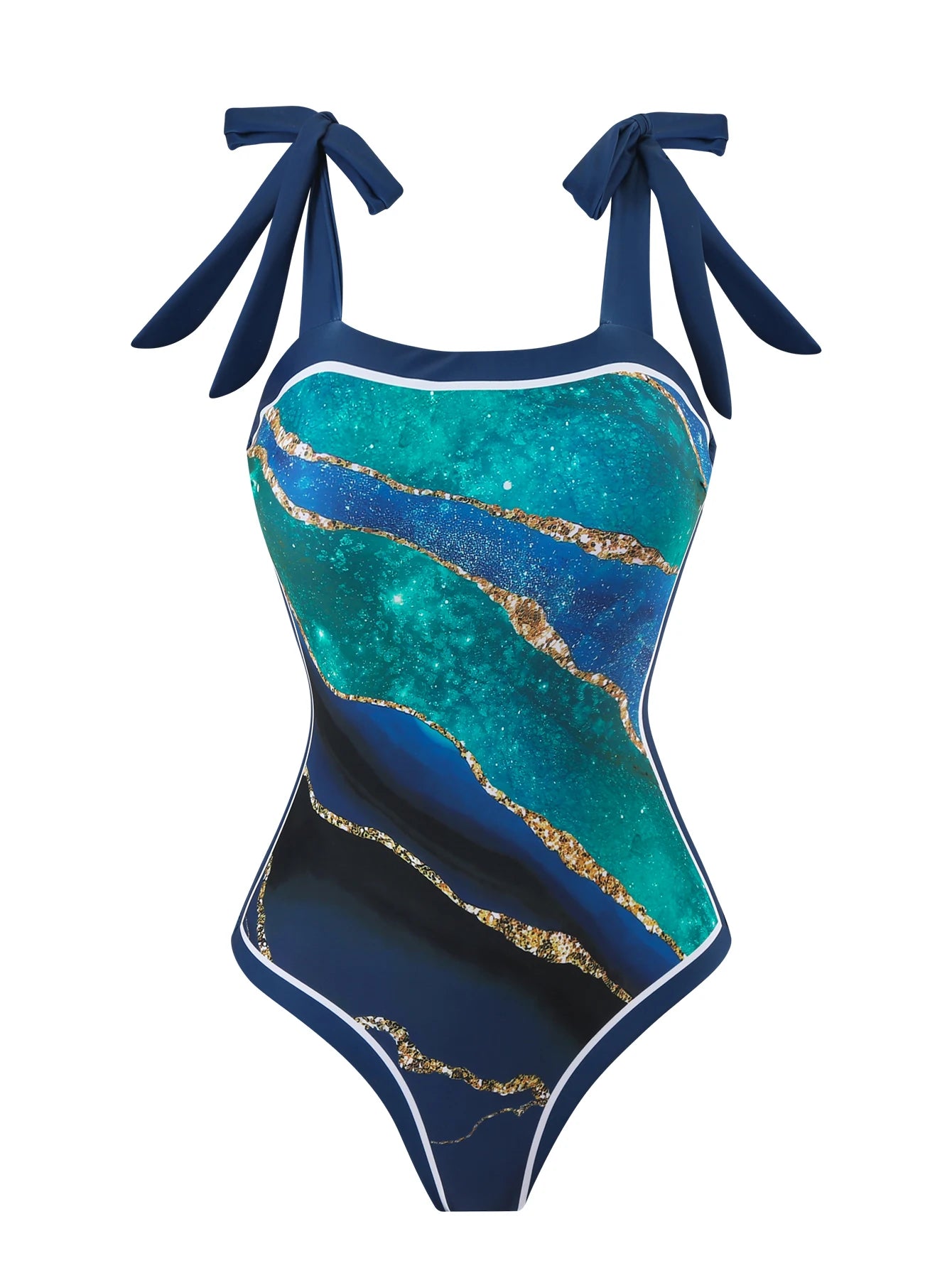Summer New Custom-Made Digital Printed One-Piece Bikini Swimsuit for Women Conservative Sun Protection One-Piece Gauze Skirt 2-Piece