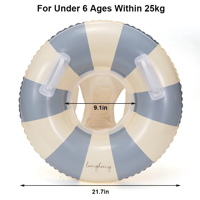 Rooxin Pool Float Swim Ring Tube Inflatable Swimming Seat Floating Ring Swimming Circle Beach Water Play Equipment