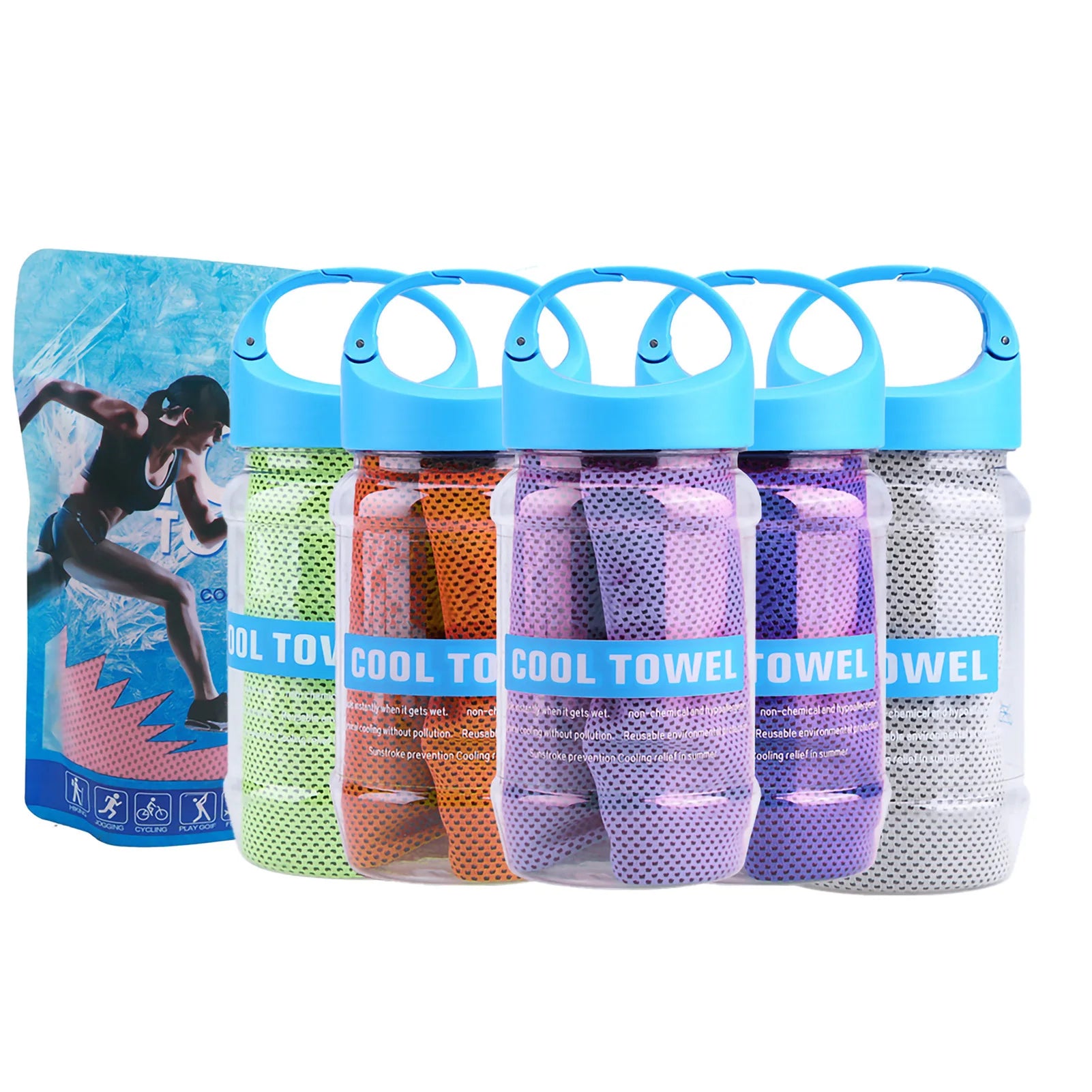 Cooling Effect Towel Super Breathable Towel Super Breathable Cooling Effect Towel for Sports Gym Workout Super Absorbent Towel