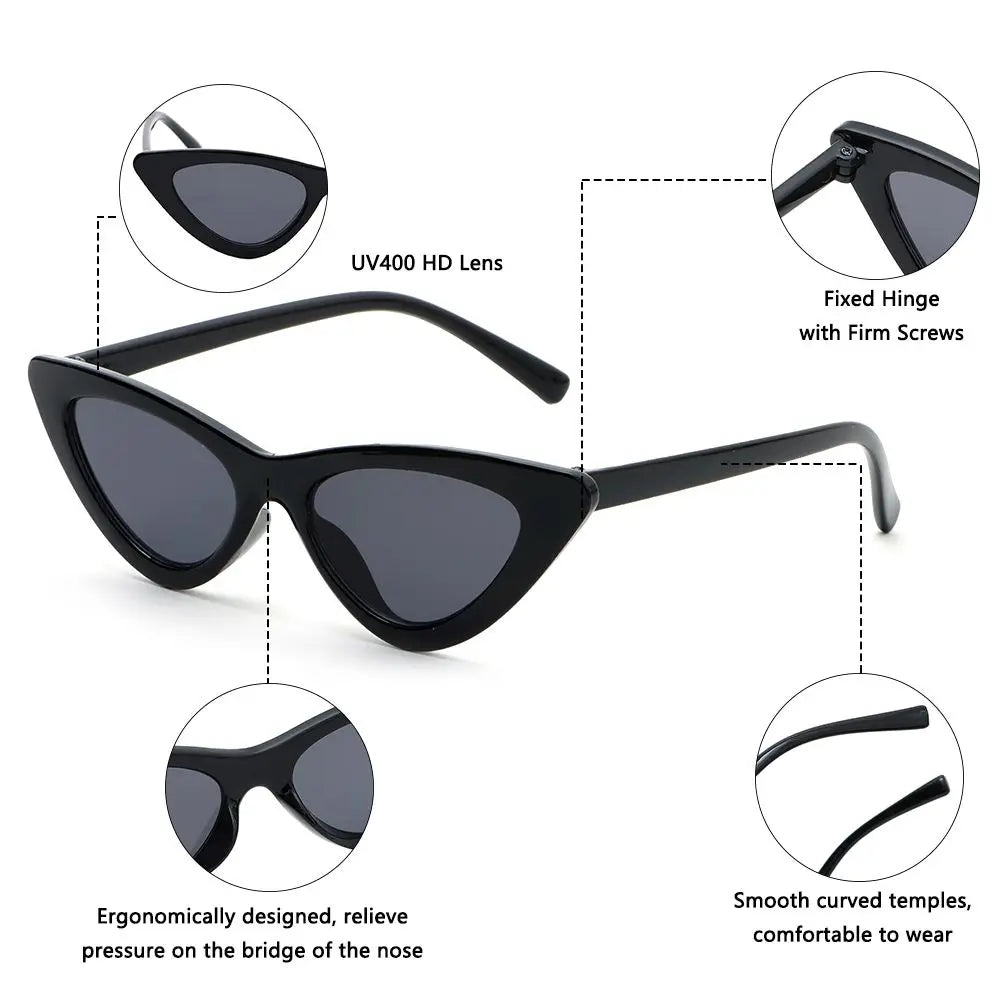 Vintage New Cat Eye Kids Sunglasses Boys Girls Small Triangle Frame Gift Sun Glasses Children Baby Oculos De Sol Infantil UV400
