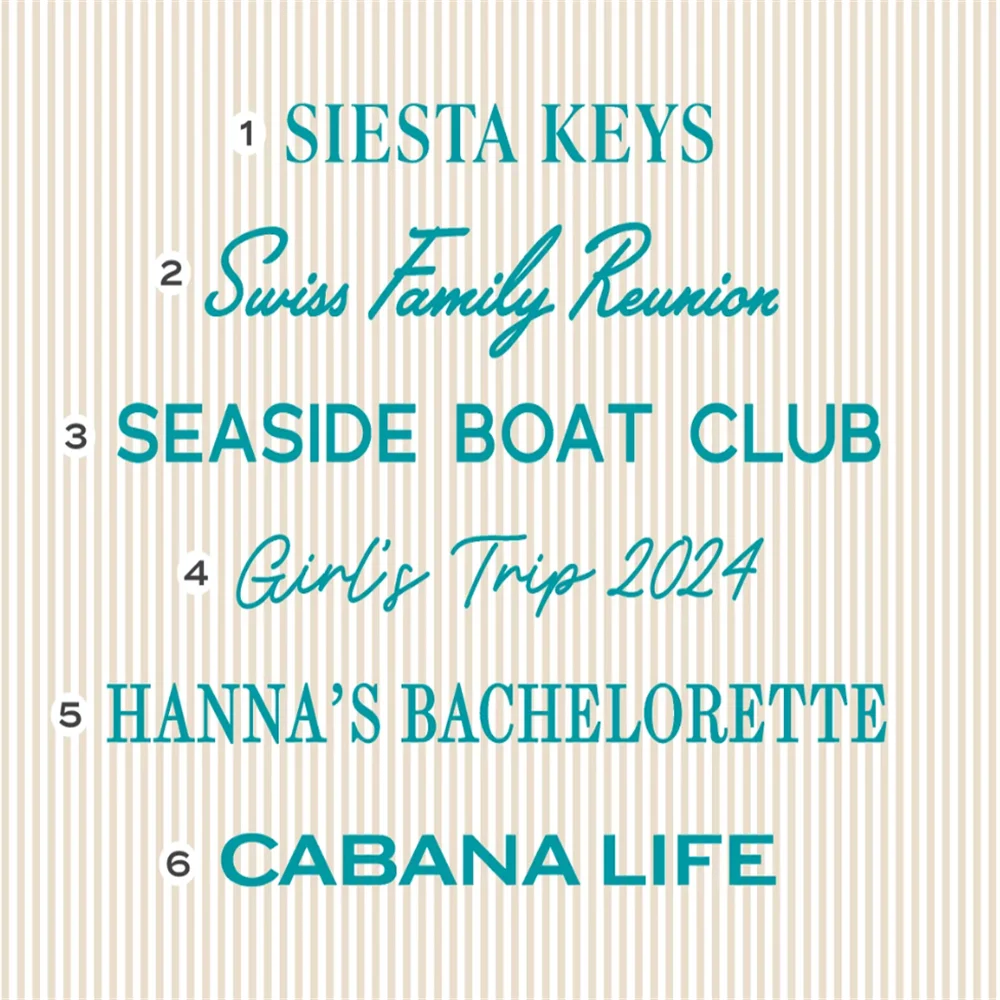 Personalized Towel Monogram Beach Towel Girls Trip Custom Beach Towel Striped Towel with Name Custom Text Towel Preppy Beach