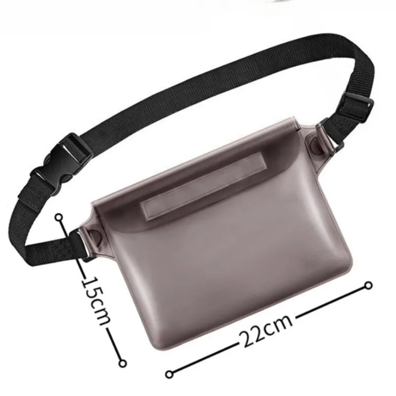 HAISSKY 1pcs Mobile Phone Waterproof Pouch For iPhone 17 16 15 14 Pro Max Air Plus Outdoor Swimming Drift Diving Waist Pack