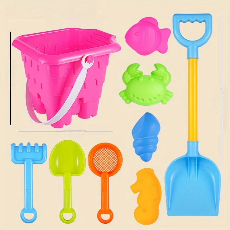 Children's Beach Toy Set Baby Playing In Water And Sand Large Sand Shovel Beach Bucket Sand Digging Tool Sand Toy Random Color
