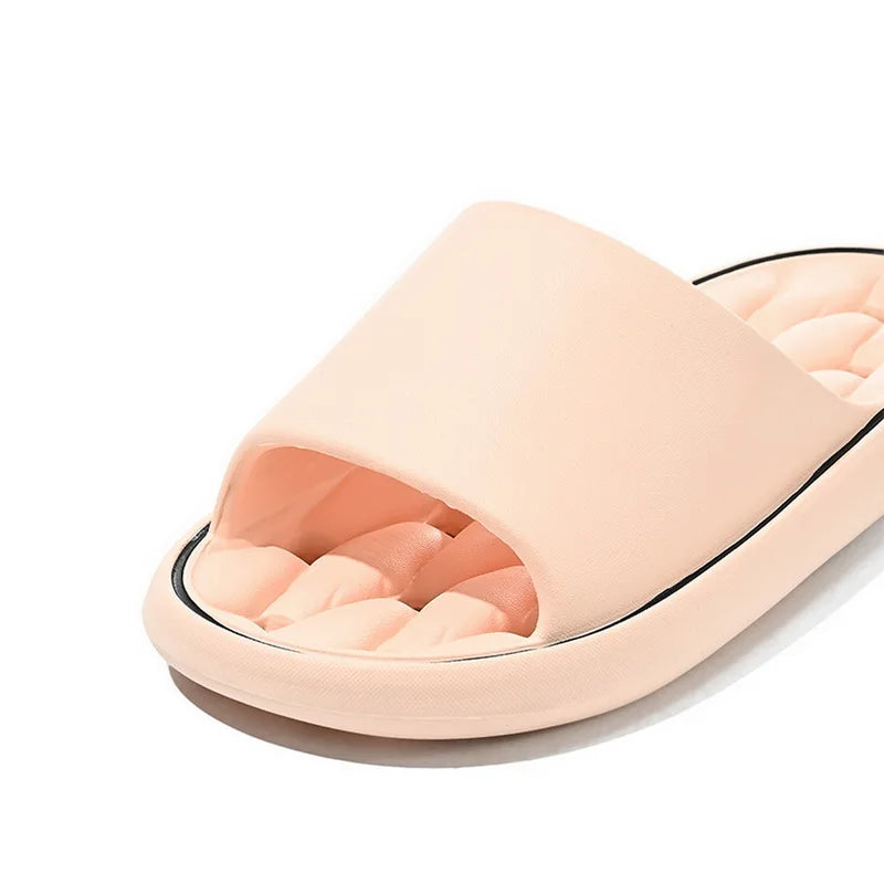 Bathroom House Slippers Leaking Quick-Drying Shower Slipper Light Weight Waterleaky Beach Flip Flops Women Swimming Slides