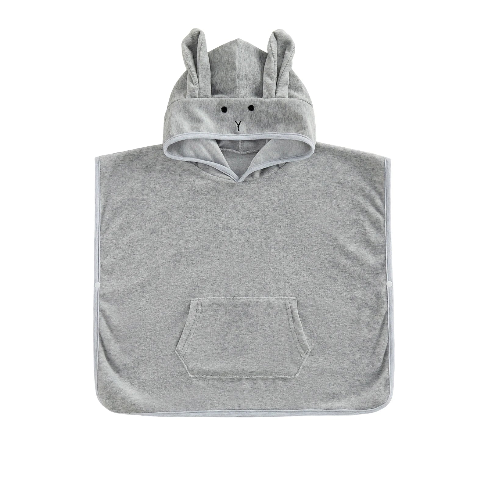 Suefunskry Kids Swim Cover-up Hooded Beach Clothes Cute Bunny Ears Bath Towels with Hood and Pockets Baby Swim Robes
