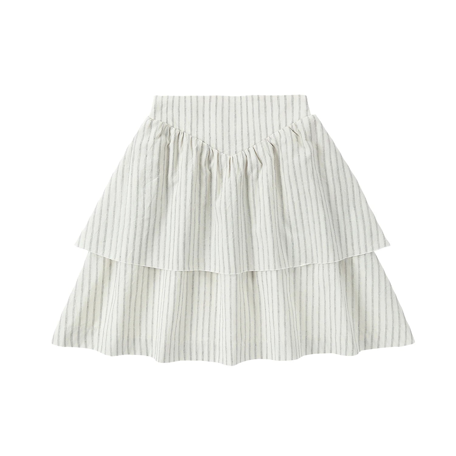 AP Santorini Stripe Collection SS26 Girls Ruffles Sleeve Dress Baby Kids Set V-neck Knit Top Brothers Sisters Family Matching