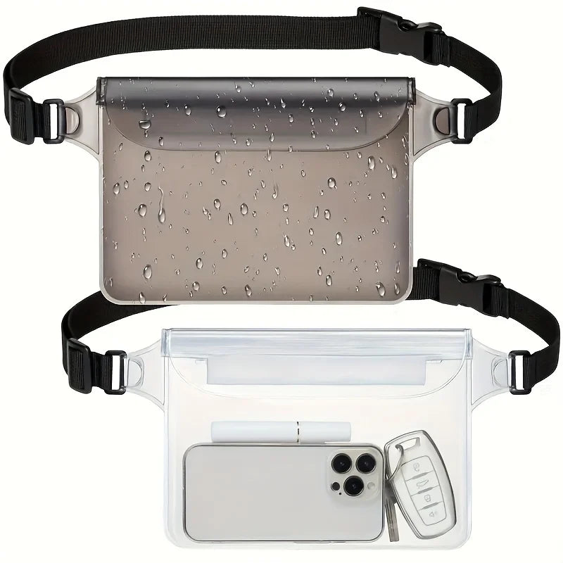 HAISSKY 1pcs Mobile Phone Waterproof Pouch For iPhone 17 16 15 14 Pro Max Air Plus Outdoor Swimming Drift Diving Waist Pack