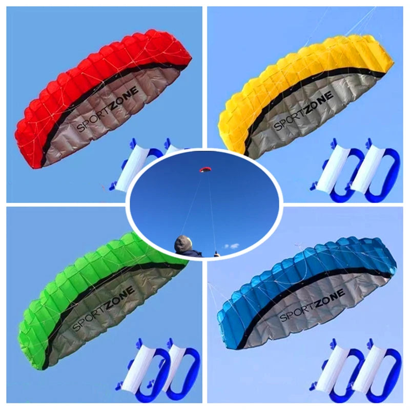 Large 250cm sports kites flying dual line power kites outdoor toys beach kite board wind kites toys kitesurfing ripstop nylon