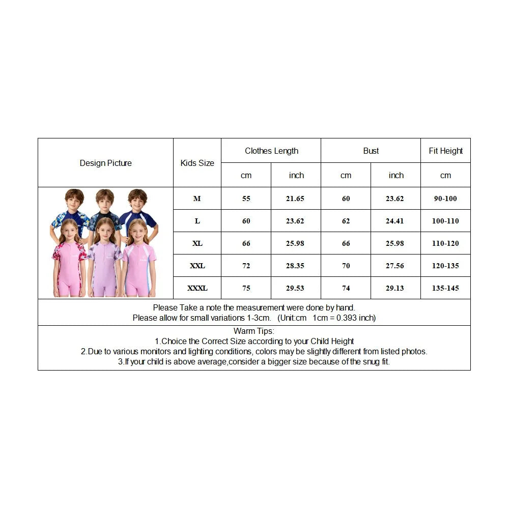 Girls Pink Sporty Striped One Piece Swimwear Summer Short Sleeve Zipper Rash Guard Kids Quick Dry Bathing Suit for Beach