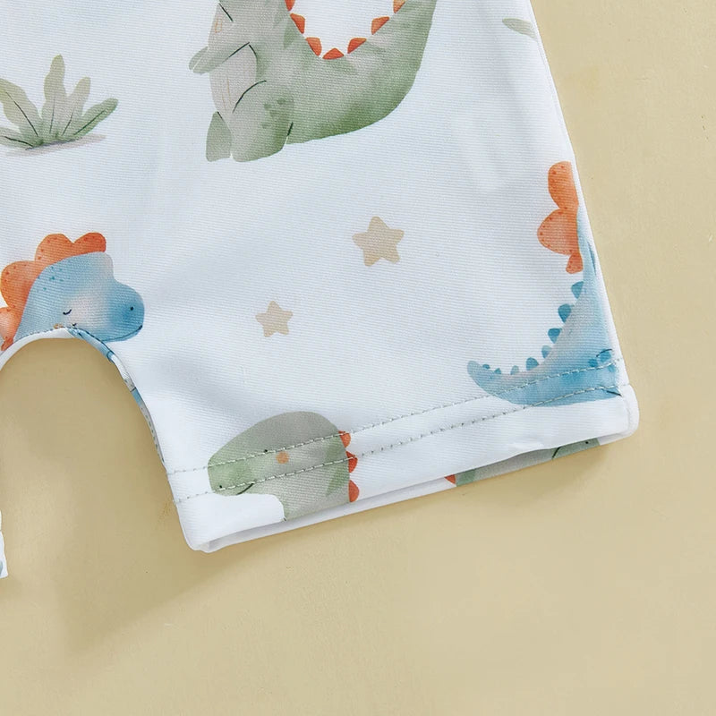 Toddler Boys Rash Guard Swimsuit Children Sportswear Dinner/Crab Print Long Sleeve Zip Bathing Suit with Swim Cap