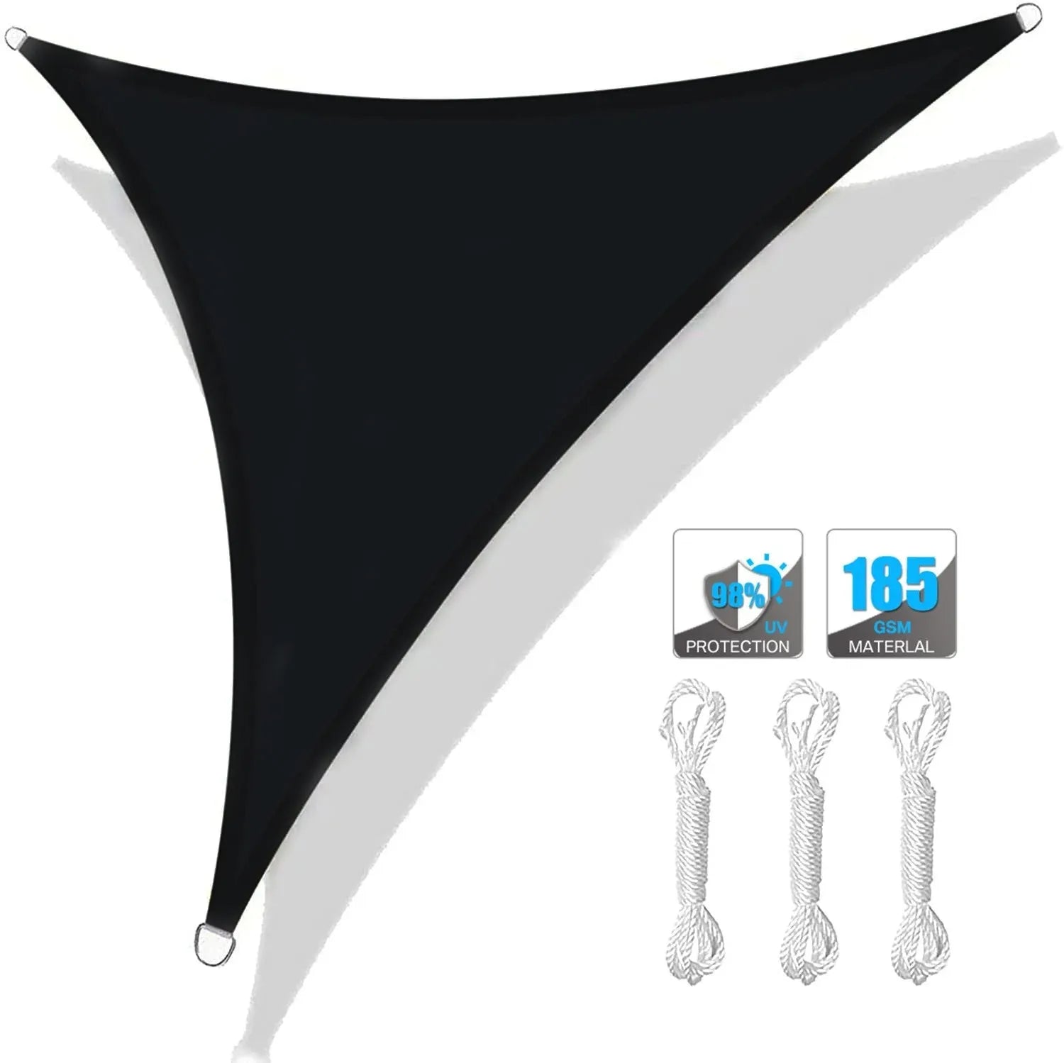 5x5x5/3x3x3M/2x2x2M Waterproof Triangle Sun Shade Sail Canopy For Outdoor Garden Patio Backyard Camping Tents Pool Shade Cloth