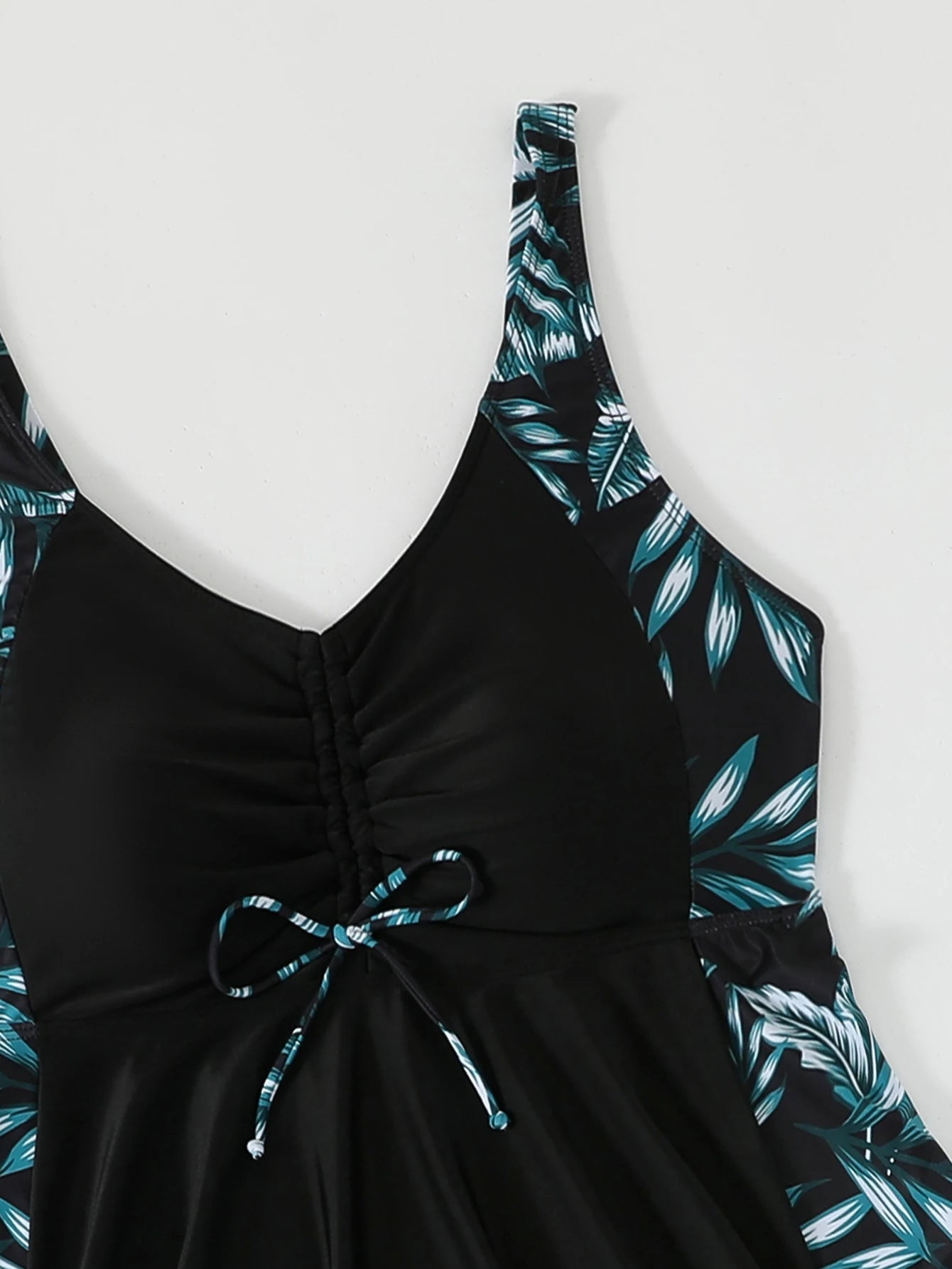 Swimsuit Women Leopard Large Plus Size Tankini 2 Pieces Swimwear Female Bathers Bathing Swimming Swim Suit Beach Dress 5XL