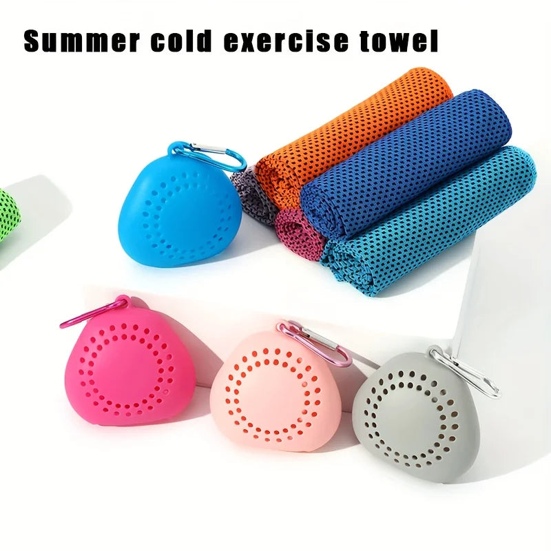 Ice Cooling Microfiber Towel Quick Dry Soft Lightweight Gym Yoga Camping Running Beach Sports Towel Super Absorbent for Outdoor