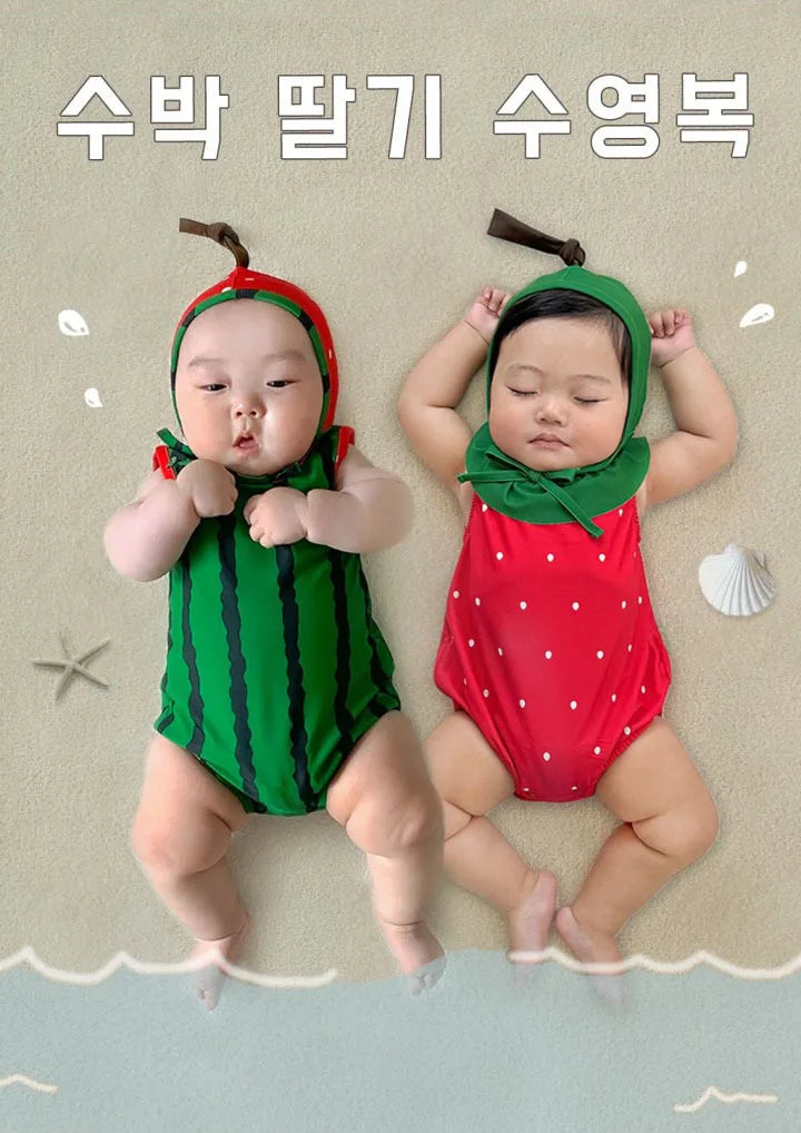Newborn Clothes 2026 Summer New Baby Jumpsuit Ins Cute Fruit Shape  Swimwear Baby Boy's One Piece Clothes Swimsuit