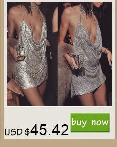 Sexy See Through Metal Sequin Maxi Skirt Women Summer Y2K Gothic Long Skirts for Woman Night Club Rave Outfit Beach Dress Sets H