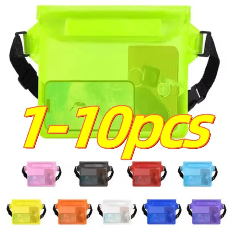 Waterproof Swimming Bag Sealing Drift Diving Waist Pack Skiing Underwater Phone Case Cover Dry Shoulder Bag For Beach Boat Sport