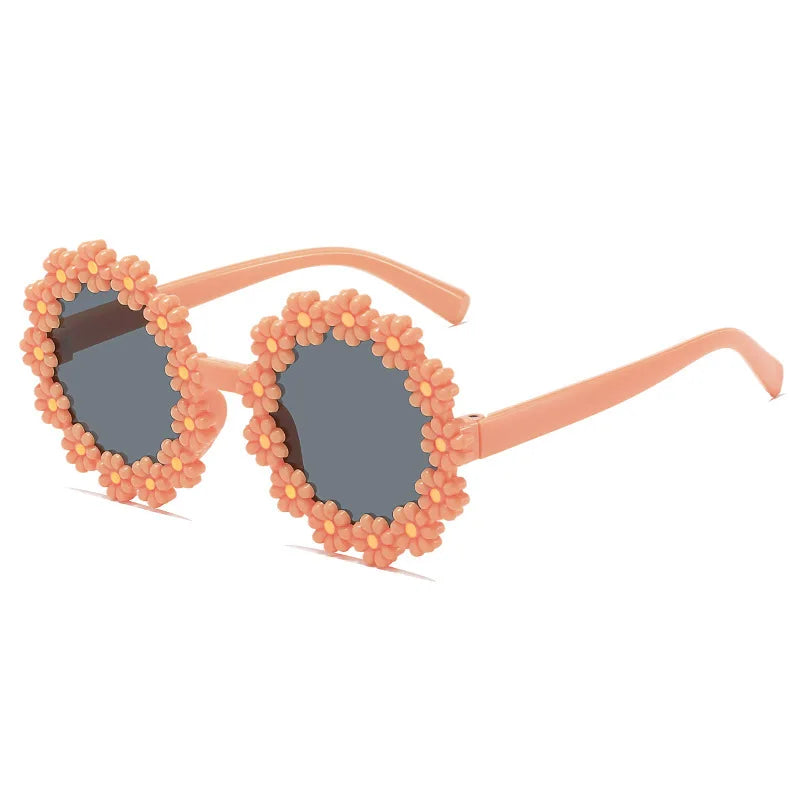 2024 New Sunglasses, Cartoon Children's Glasses For Boys And Girls, Cute Small Flowers, Little Daisy Baby Sunglasses