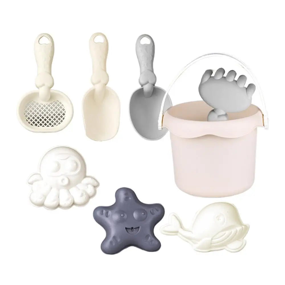 Children's Beach Toy Set, ATV, Sand Digging and Water Toy, Bucket, Hourglass, Shovel, Beach Sand Play Tool Toy