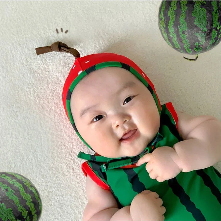 Newborn Clothes 2026 Summer New Baby Jumpsuit Ins Cute Fruit Shape  Swimwear Baby Boy's One Piece Clothes Swimsuit