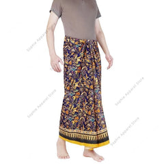 Batik Sarong Skirt for Beach Wrap Tube Skirt Lungi Cover Dress for Men Women