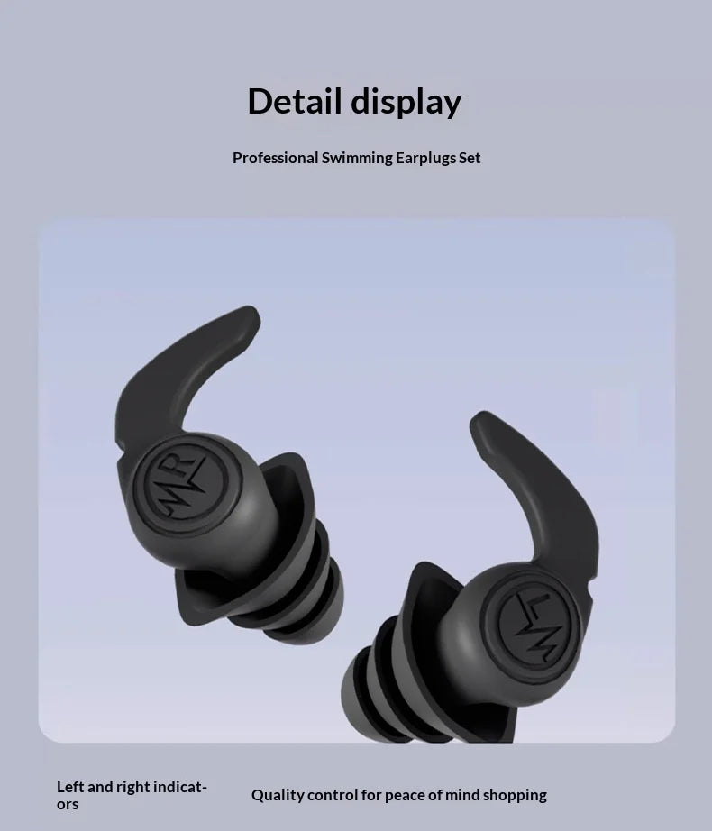1Pair Swim Ear Plugs Silicone Waterproof Anti-noise Pool Accessories SwimmingEarplugs Water Sports Swim Swimming Ear Plugs