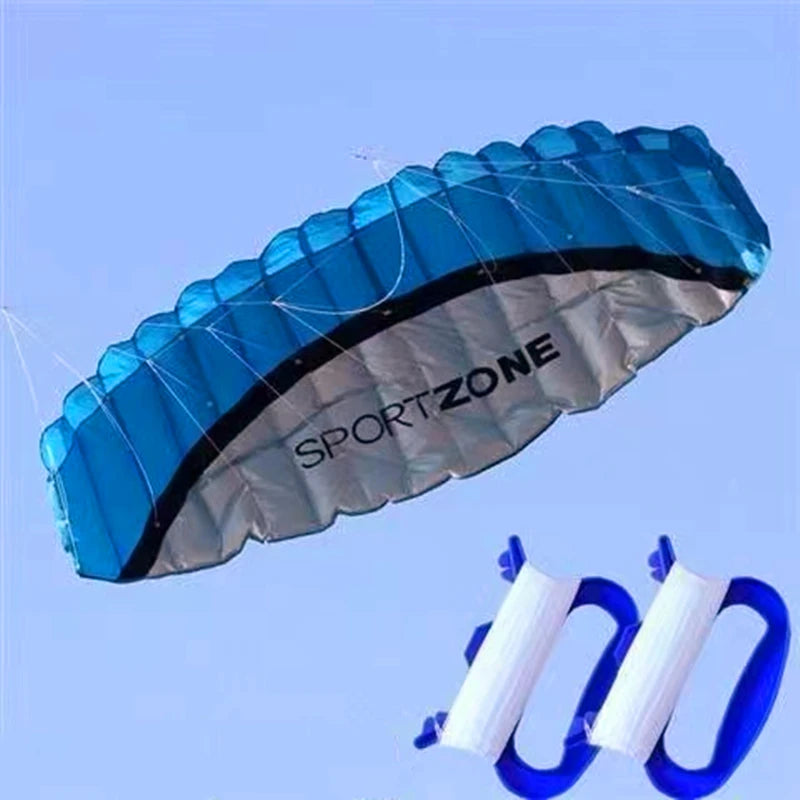 Large 250cm sports kites flying dual line power kites outdoor toys beach kite board wind kites toys kitesurfing ripstop nylon