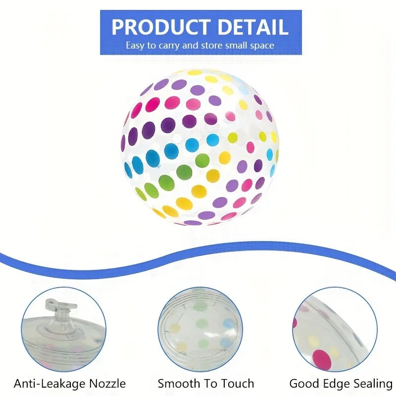 Beach Balls, Water Sports Inflatable PVC Water Balls, Colorful Balls, Swimming Pool, Beach Party