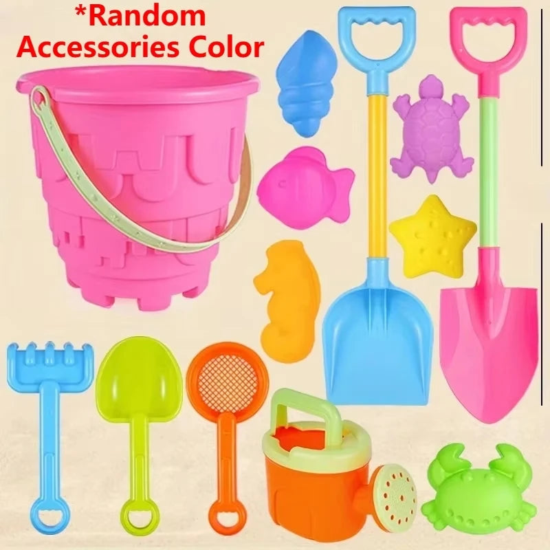 Children's Beach Toy Set Baby Playing In Water And Sand Large Sand Shovel Beach Bucket Sand Digging Tool Sand Toy Random Color