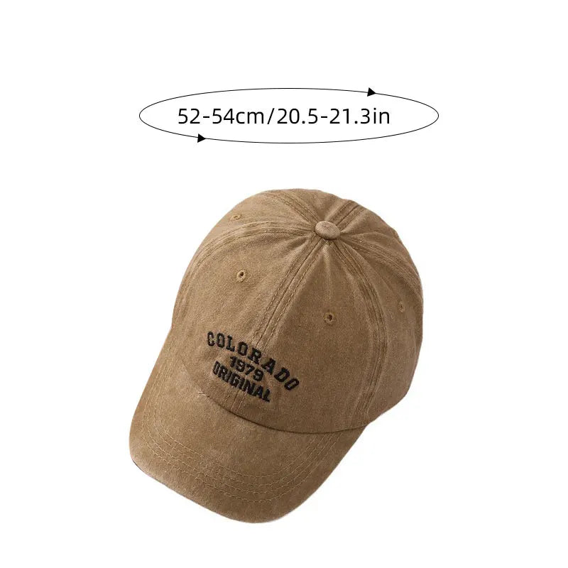 Embroidery Letter Children Baseball Cap Fashion Retro Kids Duck Tongue Hat 2-8Year Boys Girls Duckbill Caps Outdoor Baby Visors