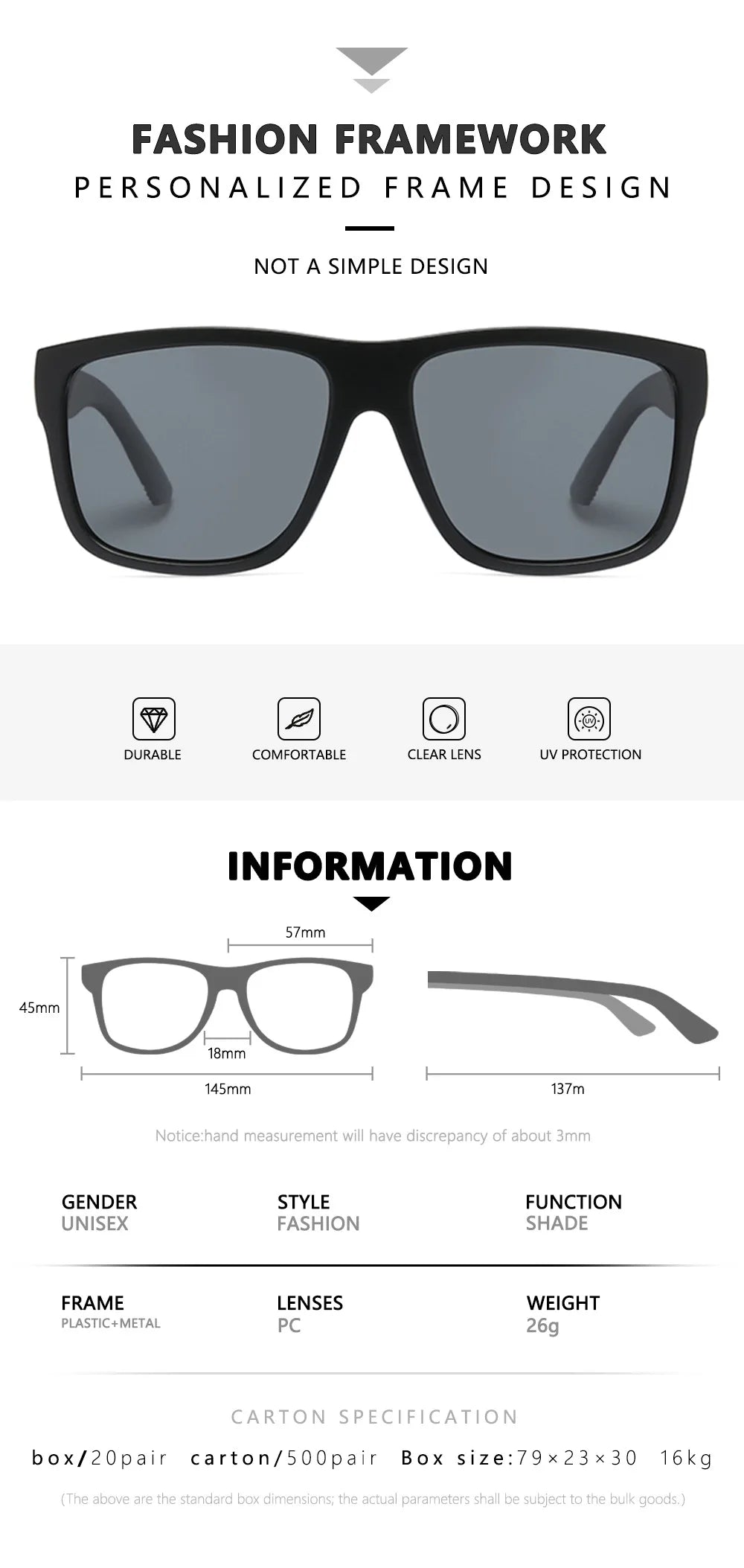 New UV400 Sunglasses Men Women Hiking Sun Glasses Outdoor Sport Fishing Eyewear Male Female Square Eyeglasses