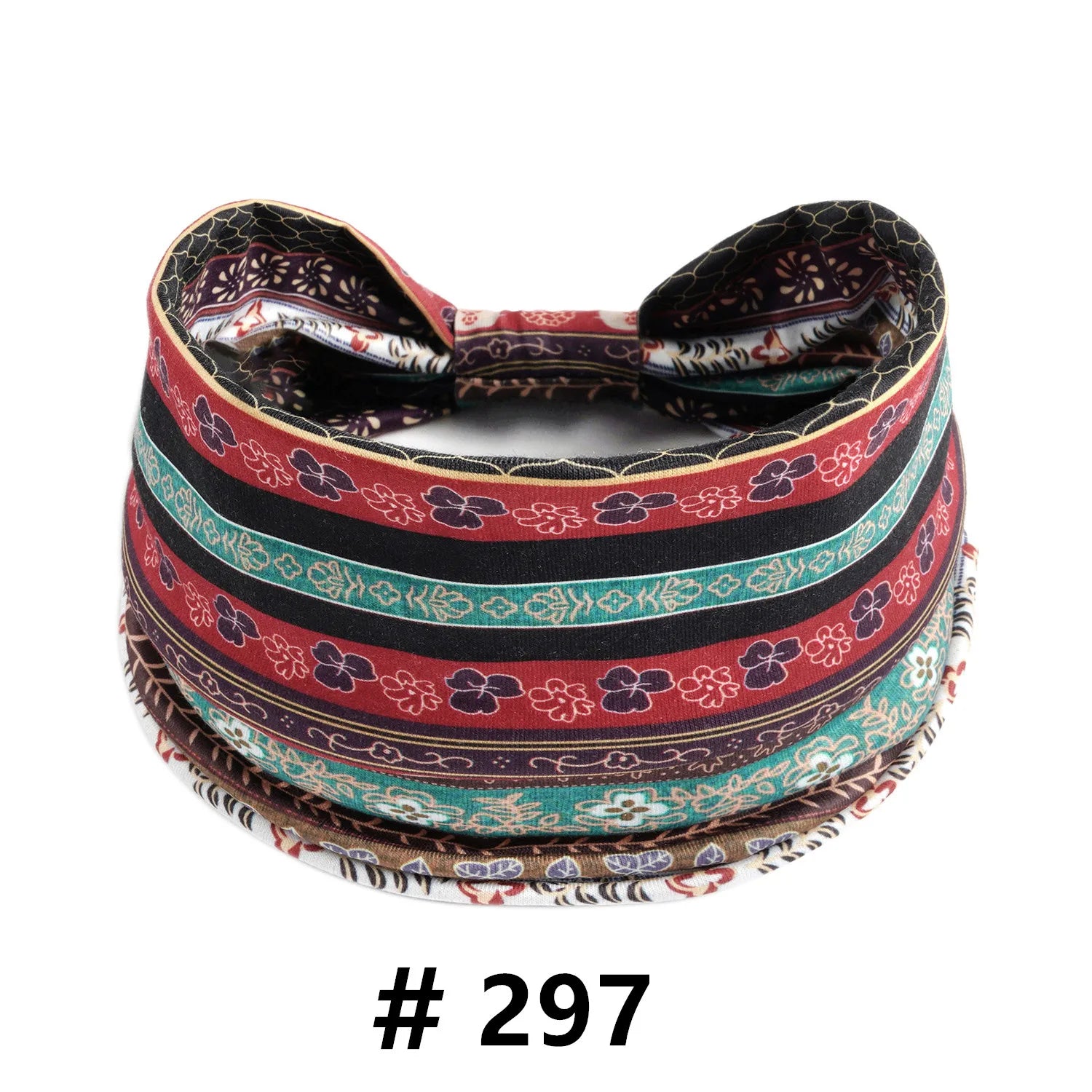 Boho African Headbands for Women Wide Cotton Turban Headwrap  Knot Elastic Hairbands Bandeau Sport Workout Yoga Hair Accessories