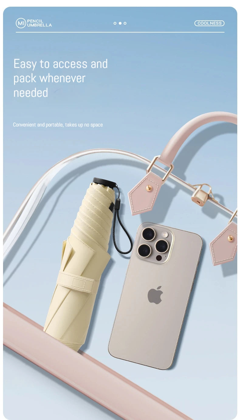 145g Japanese Style Portable Brazing Sun Protection, UV Protection, Weather Resistance, Manual Umbrella