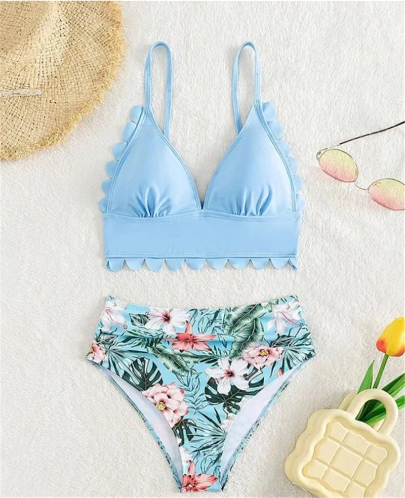 Family Matching Swimwear Sets Mother Daughter Father Son Swimwear Trunks Mom Girls Bikini Swimsuit Dad Boys Beach Family Clothes