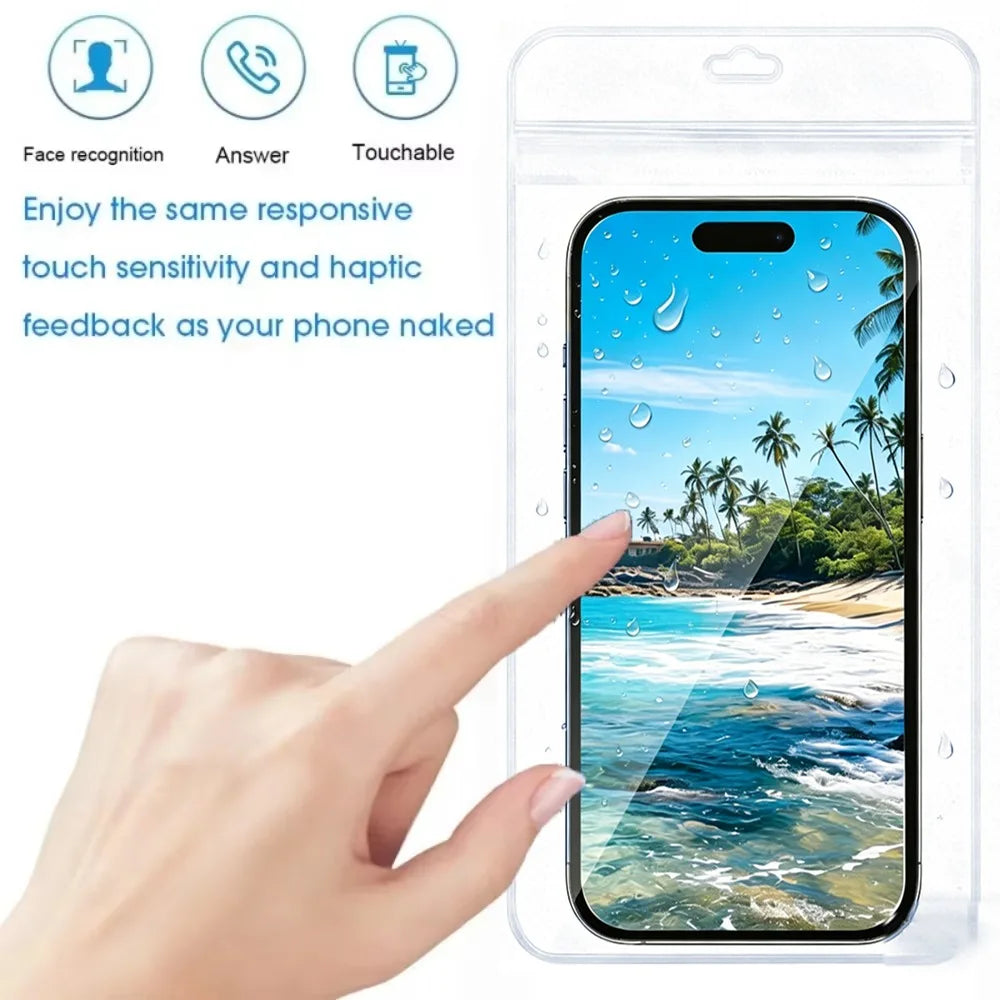 Universal Transparent Waterproof Phone Bag Underwater Summer Swimming Waterproof Case for IPhone Samsung Xiaomi Phones Pouch Bag