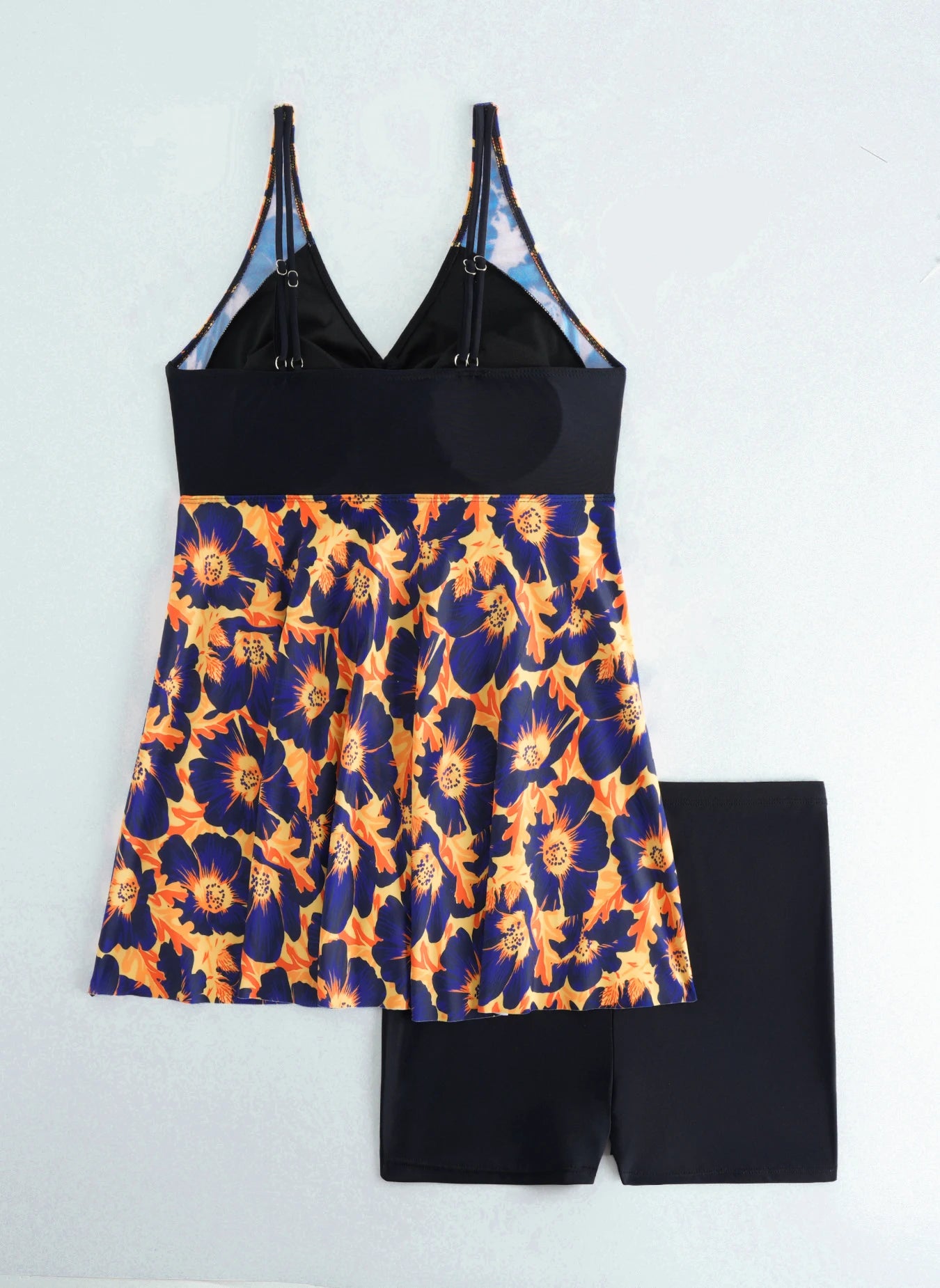 Swimsuit Women Leopard Large Plus Size Tankini 2 Pieces Swimwear Female Bathers Bathing Swimming Swim Suit Beach Dress 5XL