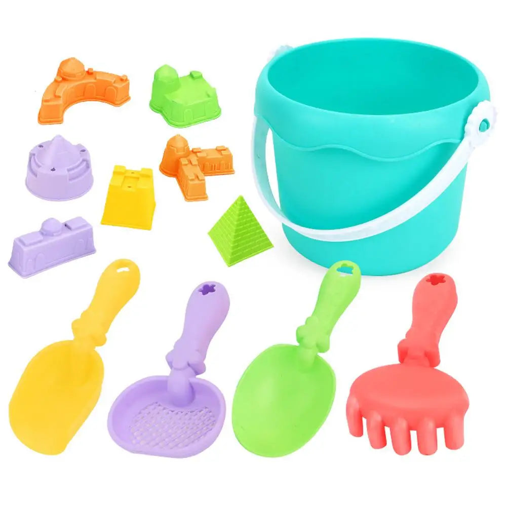 Children's Beach Toy Set, ATV, Sand Digging and Water Toy, Bucket, Hourglass, Shovel, Beach Sand Play Tool Toy