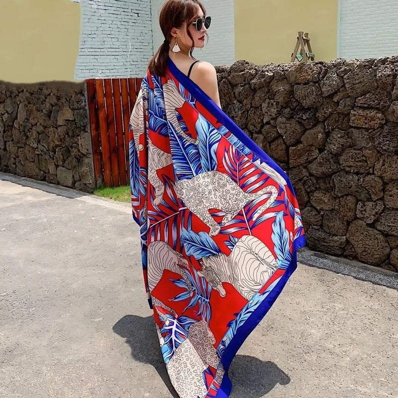 20 Styles 90x180cm Cotton Linen Summer Beach Dress Bikini Cover-ups Sarong Wrap Scarf Women Brazilian Swimsuit Bathing Cover Up