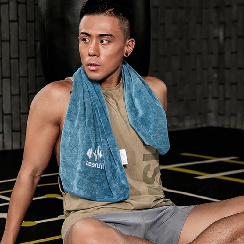 Microfiber Fast Drying Cooling Towel Beach Running Body Non-slip Sports Sweat Gym Yoga Exercise Swimming Fitness Towel 40*95cm