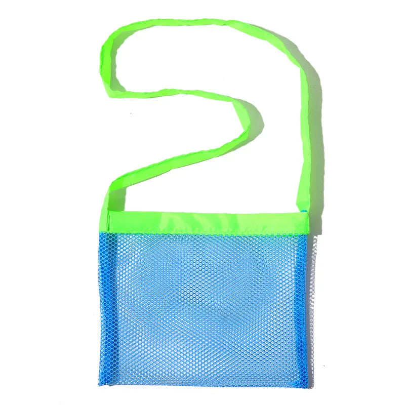 Portable Beach Bag Foldable Net Swimming Bag Children Beach Toy Organizer Storage Backpack Kids Outdoor Swimming Waterproof Bags